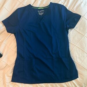 Women's Short Sleeve Navy Top